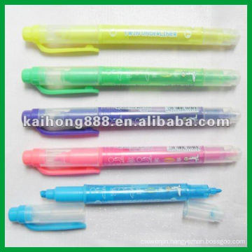 Non-toxic Promotional Highlighter with twin tips